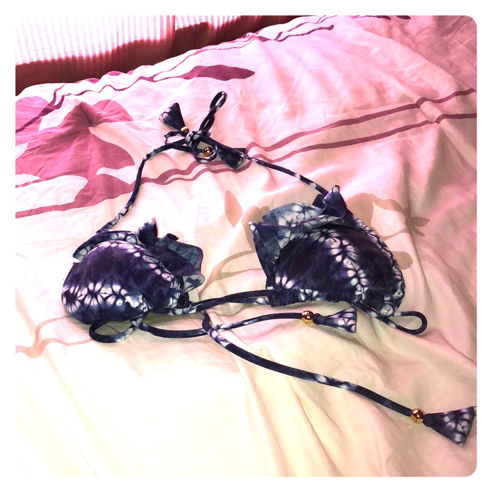 Victoria Secret Blue Bikini Top